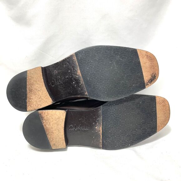 Cole Haan Dress Shoes Brown Eaton Apron Toe Derby Oxford Leather Men’s 11.5 - Picture 12 of 14